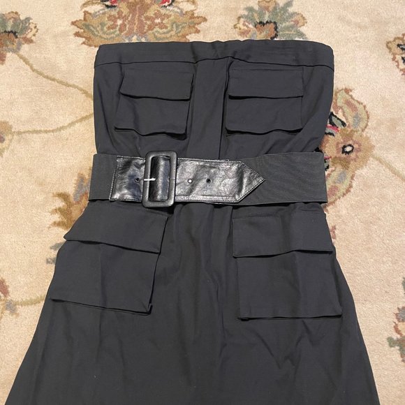 Alice + Olivia Strapless Belted Mini Dress - Picture 3 of 5